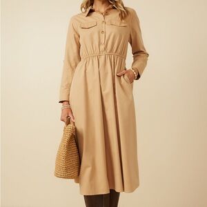 Hayden Camel Button-Up Shirt